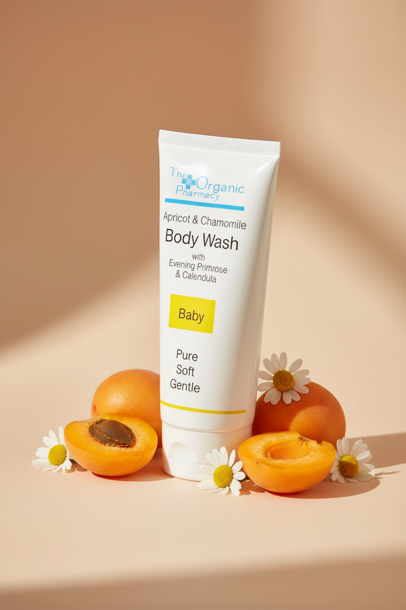 Apricot & Chamomile Body Wash Side View