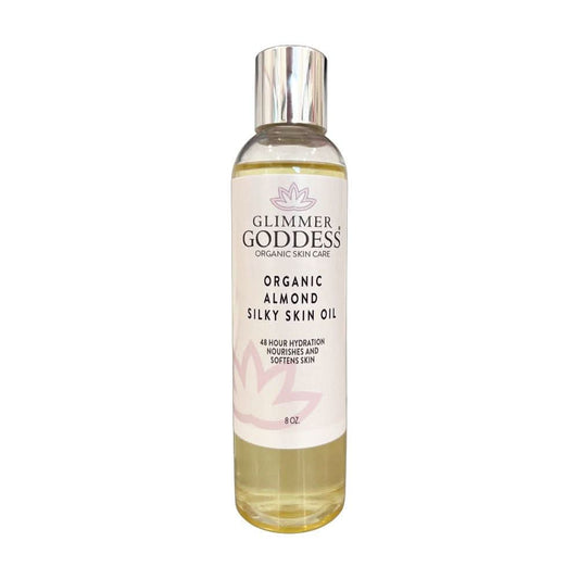 Glimmer Goddess Organic Sweet Almond Silky Skin Oil 8 oz