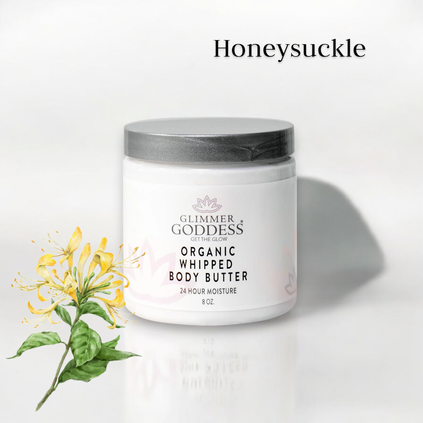 Glimmer Goddess Organic Whipped Body Butter - Honeysuckle