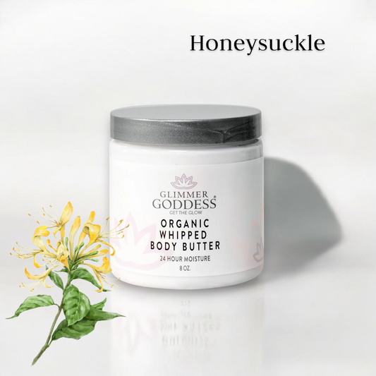 Glimmer Goddess Organic Whipped Body Butter - Honeysuckle