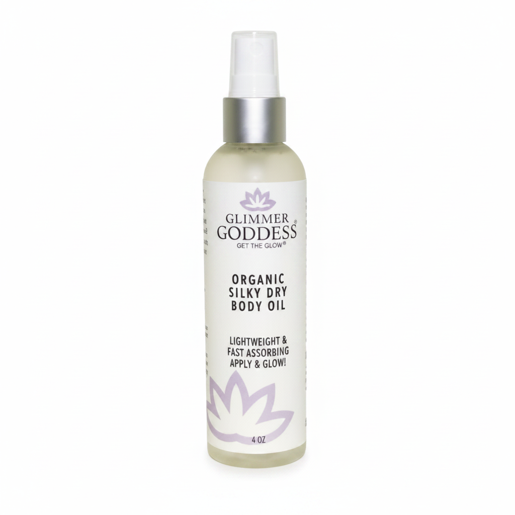 Glimmer Goddess Dry Body Oil - White Background