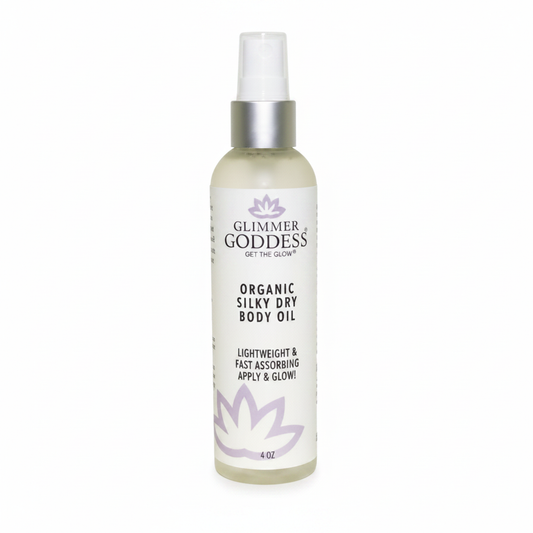 Glimmer Goddess Dry Body Oil - White Background